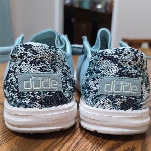 HeyDude Sea Blue Wendy Style Womens Shoes - Picture 2 of 4